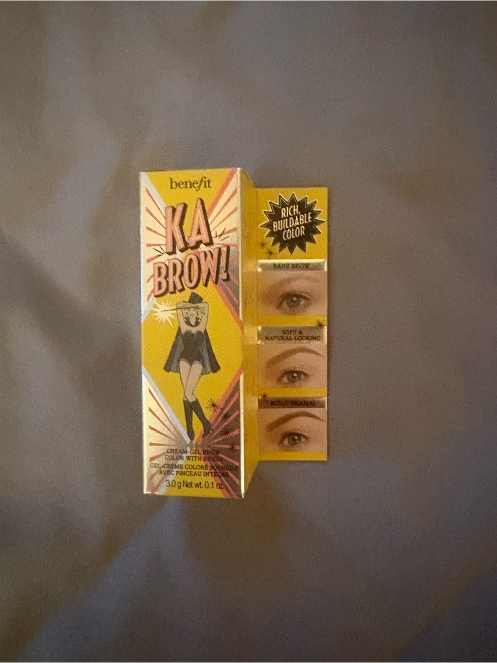 NEW Benefit Ka-Brow! Eyebrow Cream-Gel Color - Yellow Packaging (Shade: Medium)